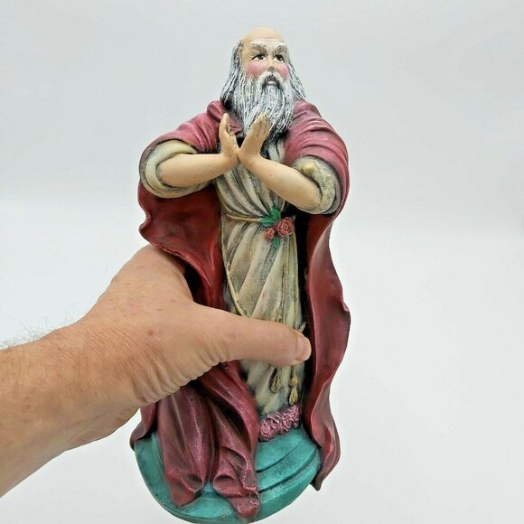 Large Plaster Statue-Moses Parting the Sea -Vintage -10" Tall - Picture 6 of 7
